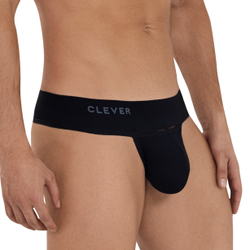 Мужские трусы стринги черные Clever Moda CELESTIAL THONG 114711