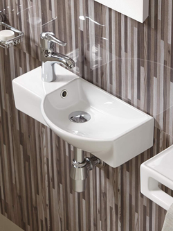 Раковина подвесная (глянцевая белая) WeltWasser WW AISBACH 7950 GL-WT L 505х235х125