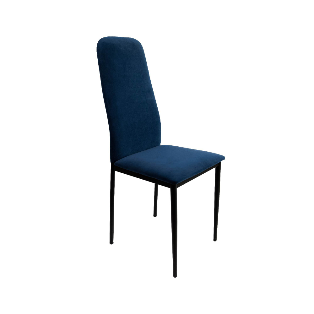 Стул Вест (черный муар, ткань Catania Dark Blue)