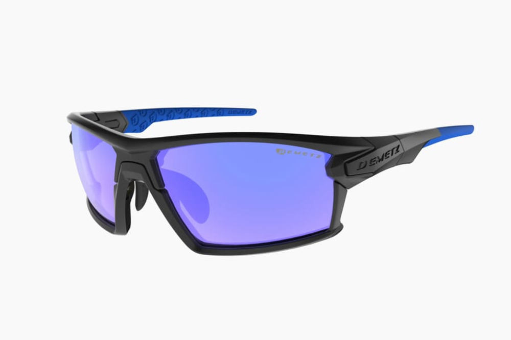 Спортивные очки с диоптриями Demetz Mud / Mat Black / Mat Green 67-16 Violet Screen Photochromic Constrasted Green Mirror Cat.3