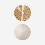 Кристалл Риволи (Rivoli), оттенок "Светлый Колорадо Топаз"/"Light Colorado Topaz", 12мм