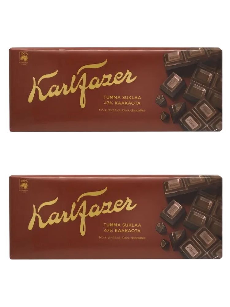 Шоколад тёмный Karl Fazer 47% 180 г x 2 шт