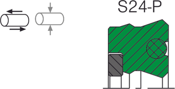 Уплотнение штока S24-P Aksios