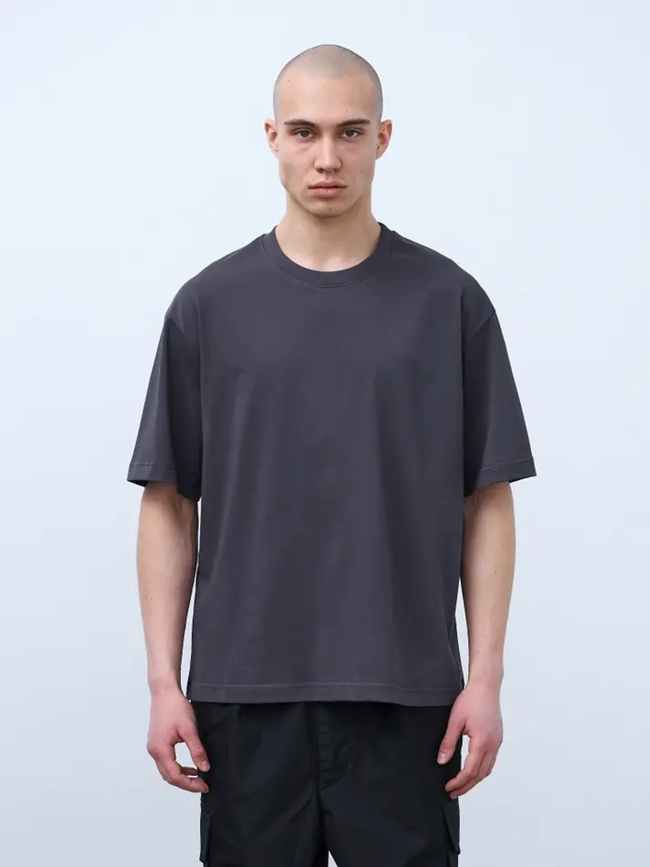 Футболка оверсайз (графит) 230 г