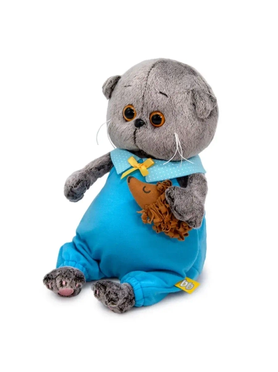 Мягкая игрушка Кот Басик с ёжиком 20 см BB-101