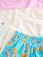 Пижама для девочки Next AC5-509, 3 шт., Розовый, Голубой, Молочный