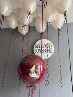 Набор шаров Винного цвета праздничный