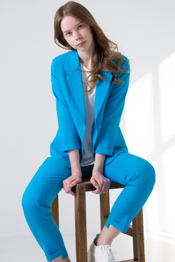 Брюки женские 2757АПА, незабудка #513Нез022757АПА