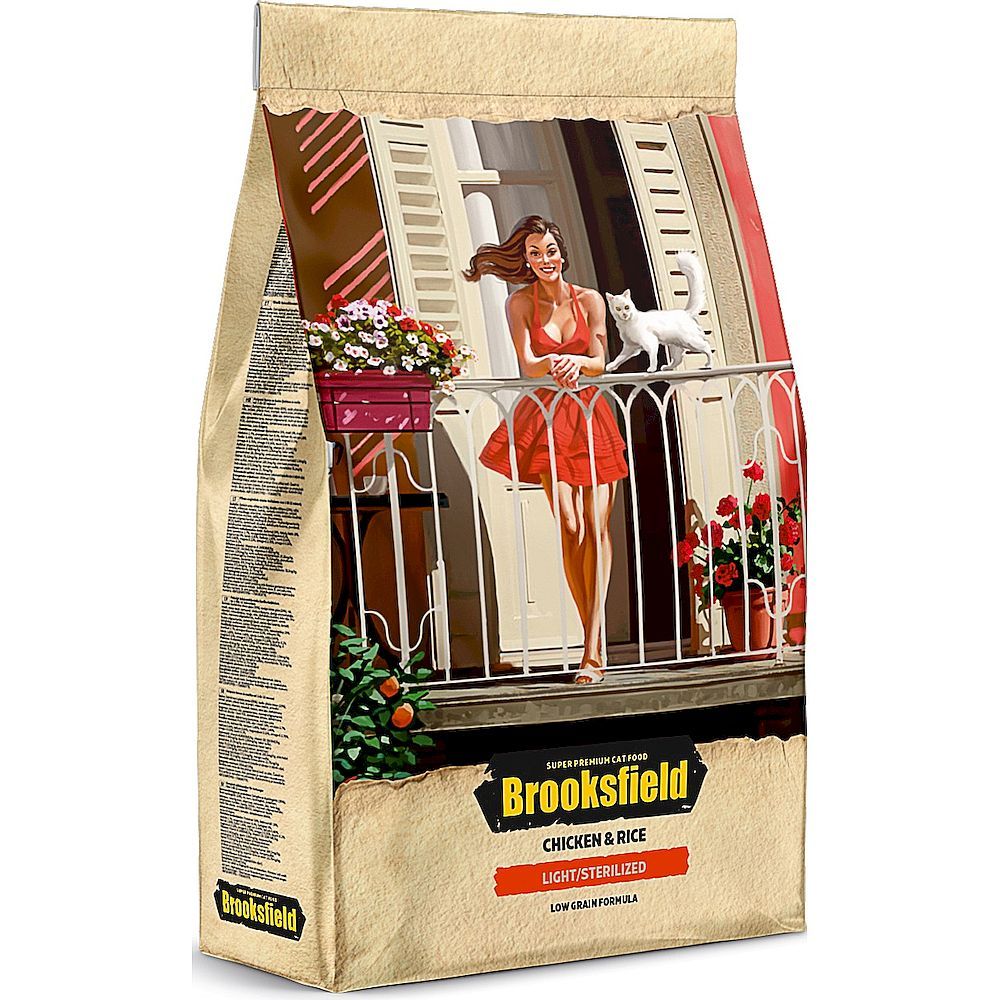 BROOKSFIELD Adult Cat Light/Sterilized Chicken корм для взрослых кошек 2кг