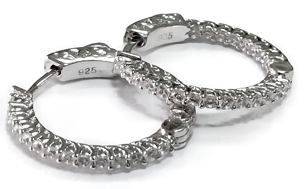 Ювелирные серьги из серебра