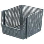 Корзинка для хранения Лофт10л штабелируемая (серый)