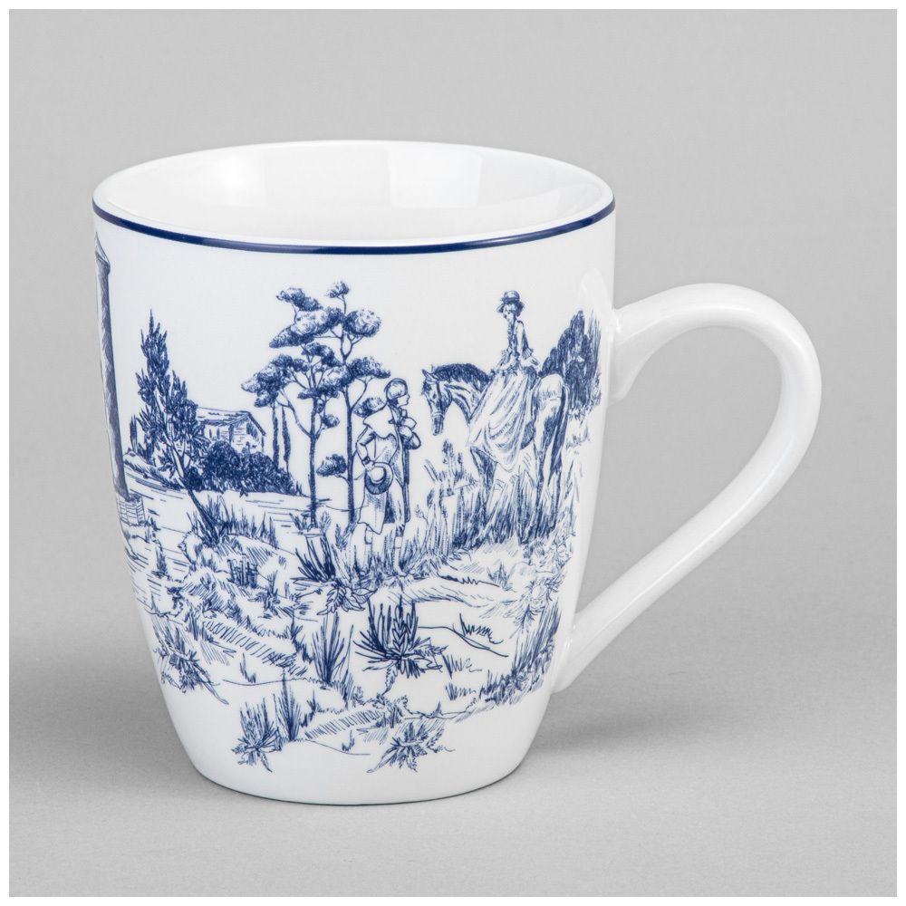 НАБОР КРУЖЕК LEFARD "NOVEL" НА ДЕРЕВ. ПОДСТАВКЕ 4 ШТ. 380 МЛ (КОР=6НАБ.)