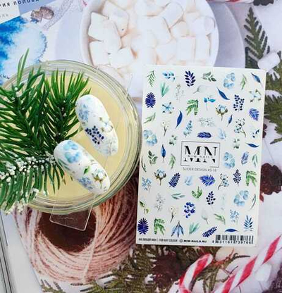 MIW Nails Наклейки для ногтей Хлопок, S-16