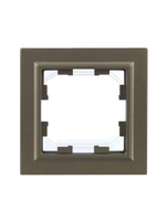 BRITE Рамка 1-местная IP44 РУ-1-БрШ-44 шампань IEK