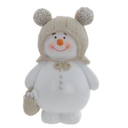 GAEM Фигурка декоративная "Снеговик", L9 W6,5 H13 см, 2в.
