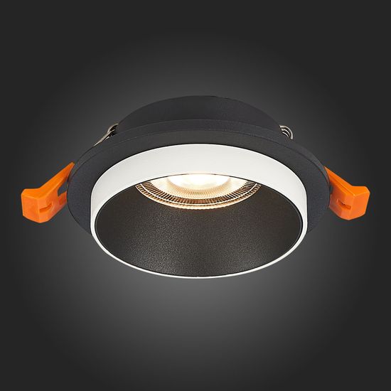 ST206.408.01 Св-к встр. Черный GU10 1*50W  D92xH38 220V Без ламп Встраиваемые светильники