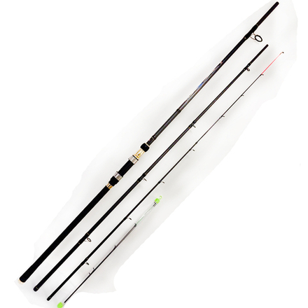 Удилище фидерное телескопическое с 330 до 390 см. AMAGU carbon 98% до 180гр.