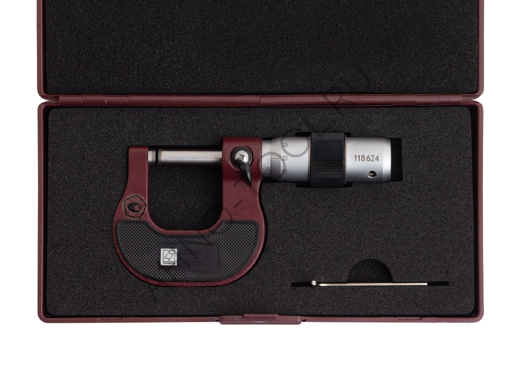 Микрометр МК  25-0.01 ГОСРЕЕСТР 89035-23 (микр.винт 8мм) ТОЧИНТЕХ