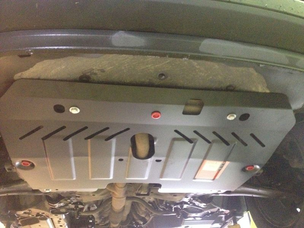 Защита картера двигателя, КПП (2,5 мм, сталь) для Ford Edge 2014-2021 (V = 3.5 AT) Sheriff.08.2496 V2