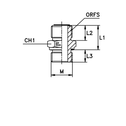 Штуцер FE D20 ORFS 1.3/16 - 27x2