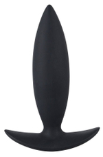 Малая анальная пробка чёрного цвета - 10 см.