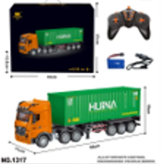 Радиоуправляемый грузовик контейнеровоз HUINA 1:18  HN1317
