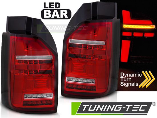 Задняя оптика LED BAR TAIL LIGHTS RED WHITE SEQ для VW T6.1 20- OEM BULB