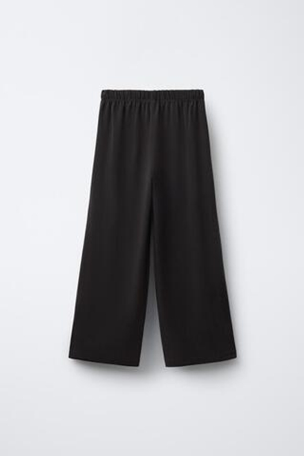 ZARA СПОРТИВНЫЕ БРЮКИ WIDE LEG, СЕРЫЙ