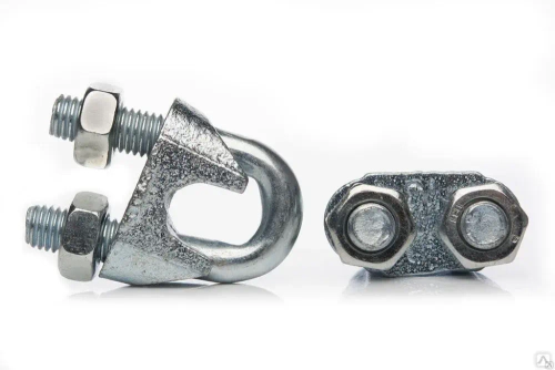 Зажим 3 мм для троса 10 шт, крепление для троса из оцинкованной стали