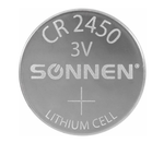 Батарейка литиевая SONNEN Lithium CR2450,  1  шт.  457144