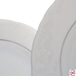 Столовый набор Repas Rococo с платин.полос.(25 предметов на 6 персон)