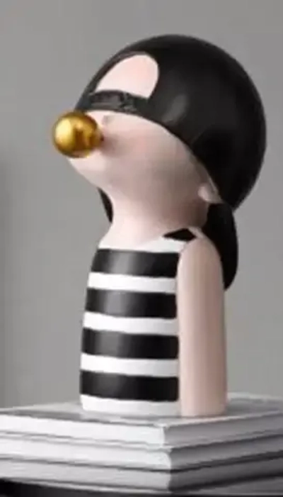 Копилка из гипса «Поль» 26см черная