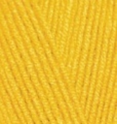 ALIZE "Lana Gold Classic", 49% Шерсть, 51% Акрил, 100 гр, 240 м, 216 жёлтый