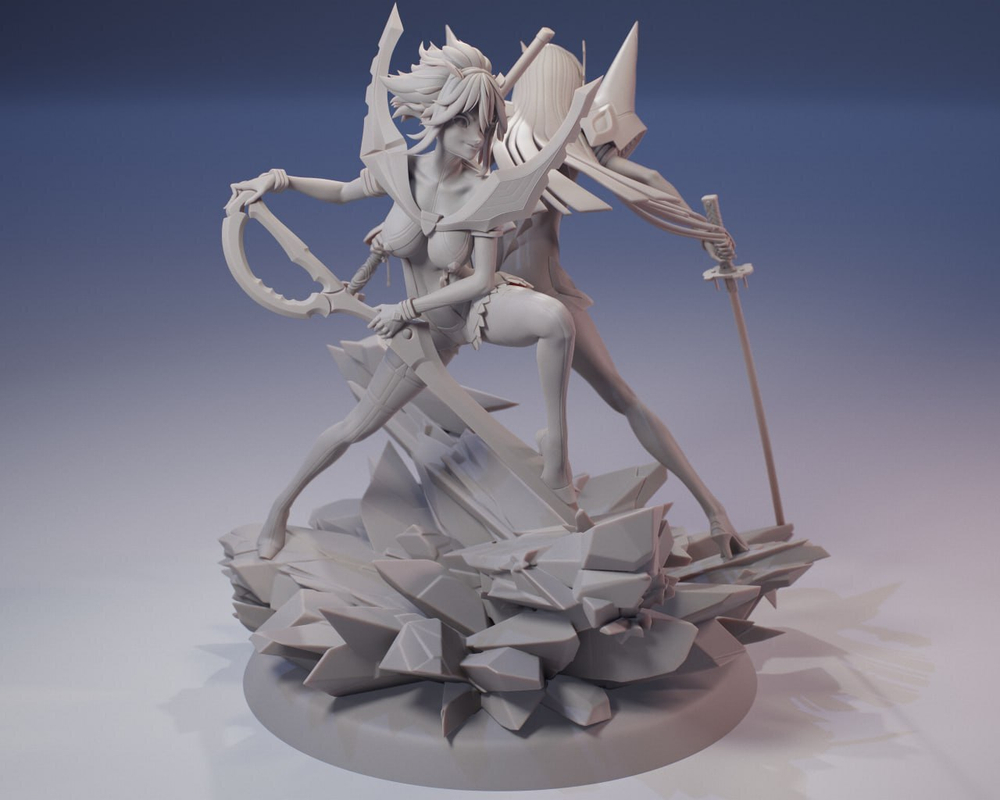 Рюко Матой и Сацуки Кирюин Убей или умри Фигурка Satsuki Kiryuuin & Ryuuko Matoi Kill la Kill