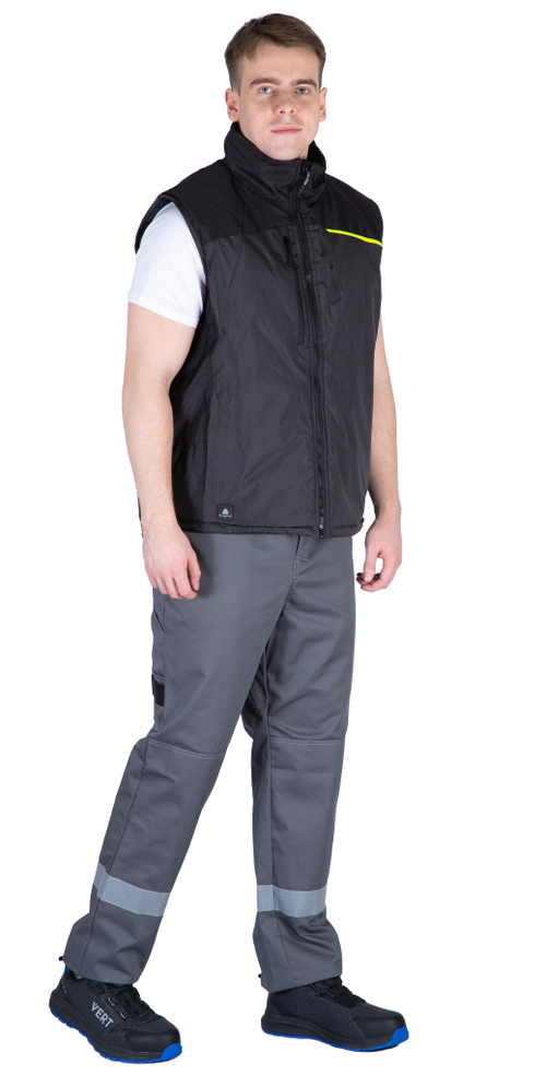 Жилет Delta Plus FIDJI3 цвет серый с черным