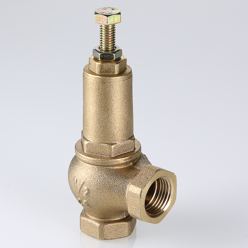Клапан предохранительный угловой регулируемый латунь с внутренней резьбой Рн=1-16 бар VALTEC