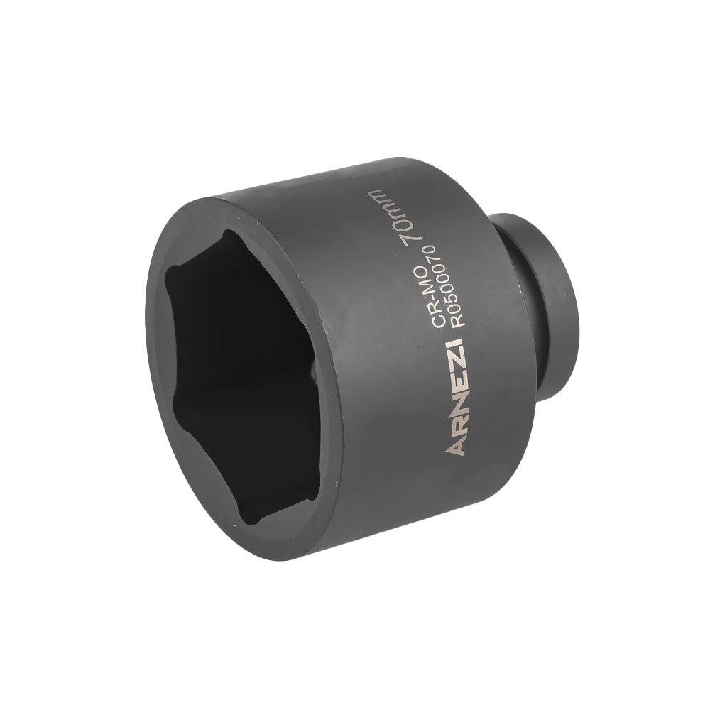 Головка ударная 1"DR 6-гр. 70 мм Cr-Mo, на холдере ARNEZI R0500070