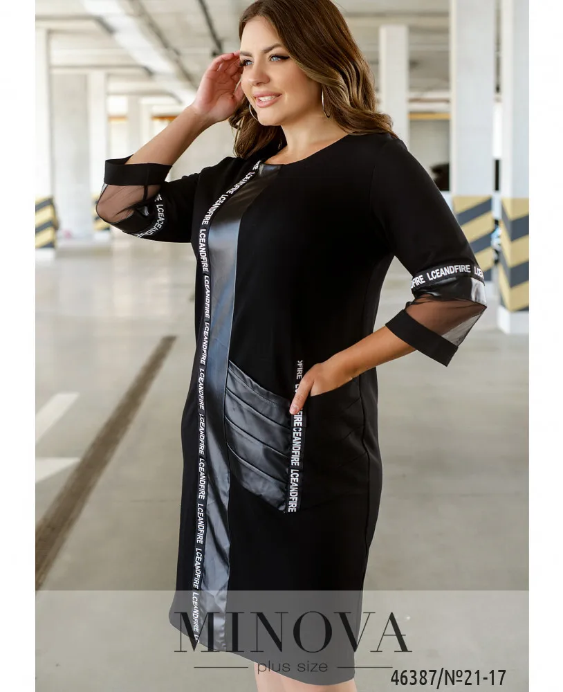 Платье 21-17-Чёрный Minova