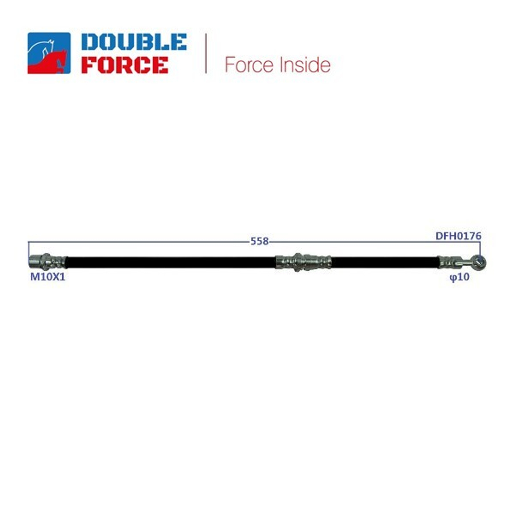 Шланг тормозной Double Force DFH0176