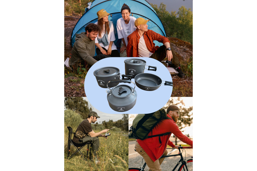 Набор туристической посуды RoadLike Base Camp 14 в 1