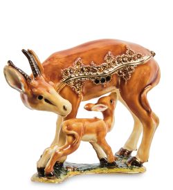 Nobility JB- 38 Шкатулка «Косуля с детенышем»