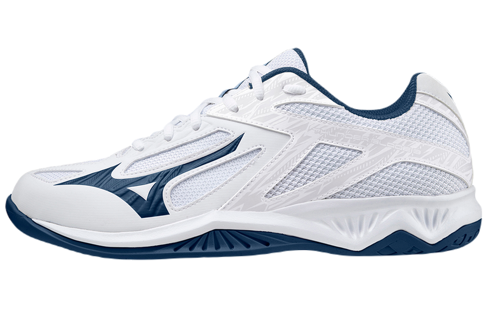 Мужские кроссовки для бадминтона/сквоша Mizuno Thunder Blade 3 - white/dark denim/nimbus cloud