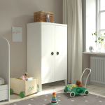 Шкаф детский - IKEA BUSUNGE, 80x139 см, белый, БУСУНГЕ ИКЕА