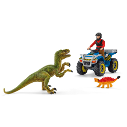 Schleich - Побег на квадроцикле от Велоцераптора 41466