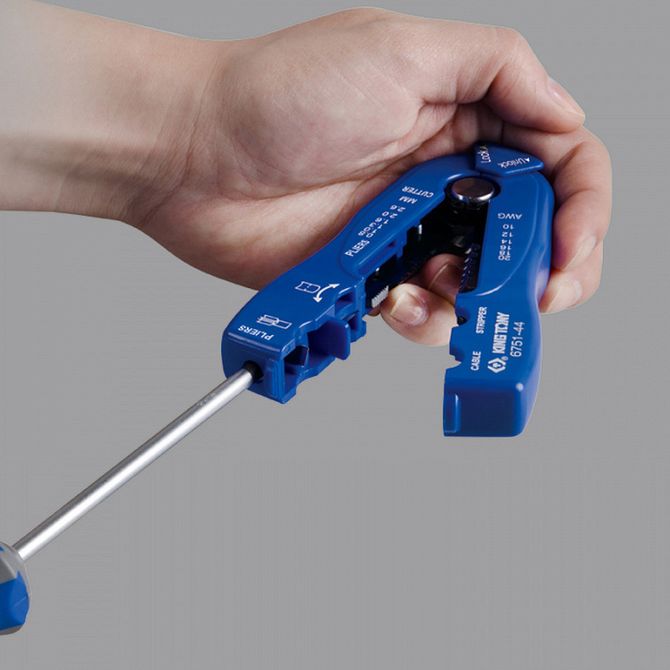 KING TONY (6751-44) Стриппер многофункциональный для зачистки и резки провода