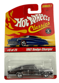 Hot Wheels Classics Series 1: 1967 Dodge Charger (ZAMAC) (#5 of 25) (2005)