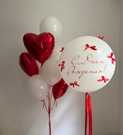 Набор для Девушки 49 красный с бантиками