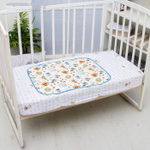 5164374 Клеенка 50*70 см., на резинке, арт. 0063, с окантовкой, рисунок "Совы", цвет МИКС