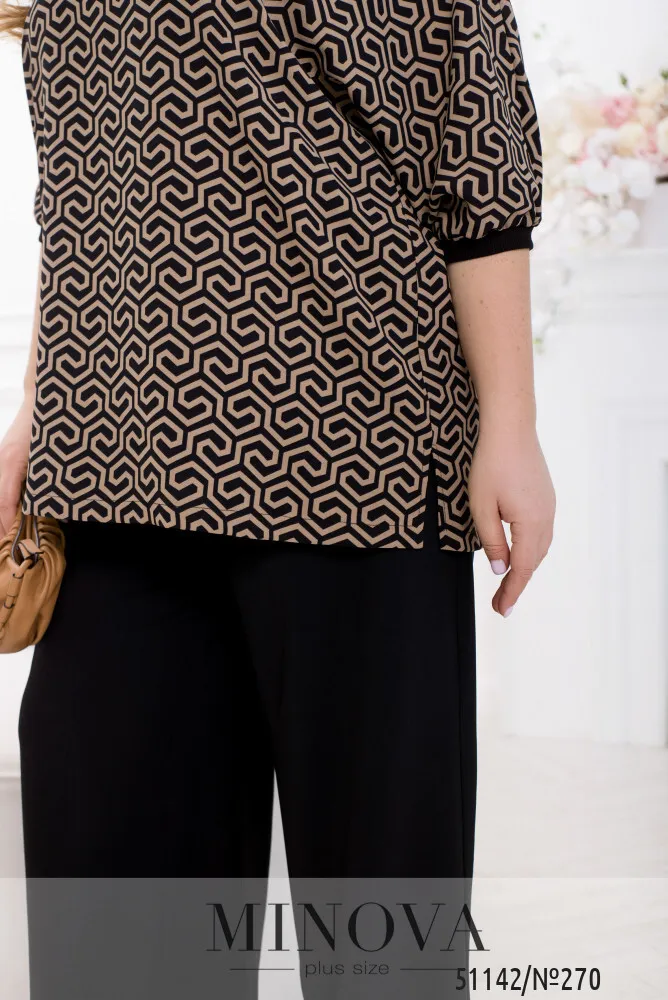 Костюм 270-черно-бежевый Minova