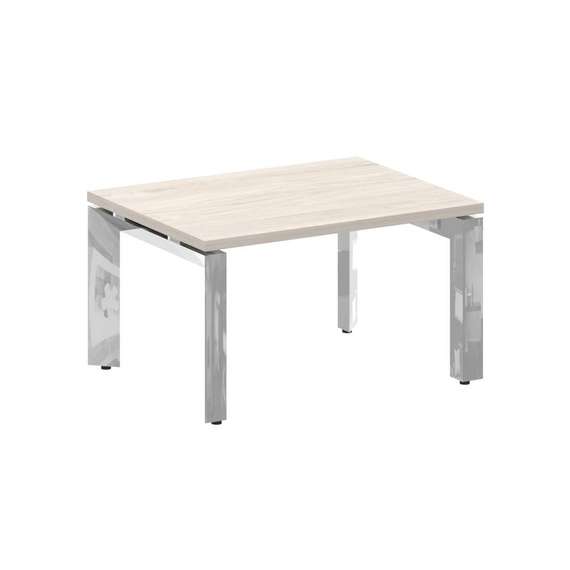 Onix Direct Lux Стол журнальный П-обр. м/к M-O.MP-SJ-1 Денвер Светлый/Нержавеющая Сталь/Хром 780*600